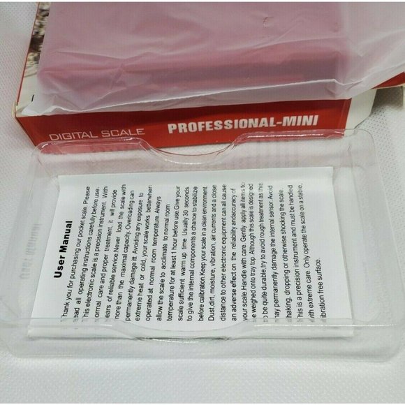 1 CE 2 x PCS 3V AAA Batteries Red Professional Mini Digital Scale 1000gX0.1g - Picture 9 of 12